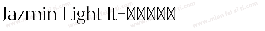 Jazmin Light It字体转换